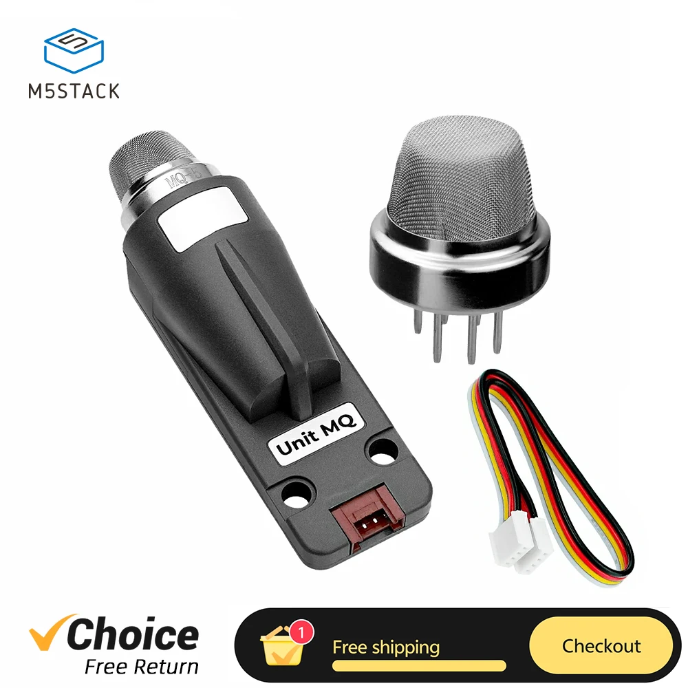 

M5Stack Semiconductor Gas Sensor Combustible Gas Unit MQ I2C Interface for Air Quality Detection DIY Project Development Kit