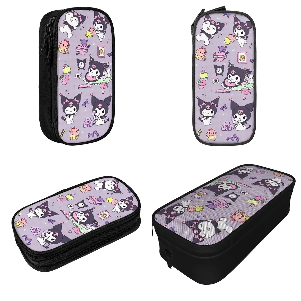 Fashion Kawaii Kuromi Halloween Pencil Cases Cute Cartoon Pencil Box Pen Holder Student Big Capacity Bag School Gifts Stationery