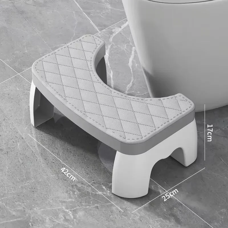Assento Ergonômico para Agachamento e Sanitário, Banquinho Impermeável com Apoio para os Pés, Ideal para Grávidas, Crianças, Adultos e Idosos