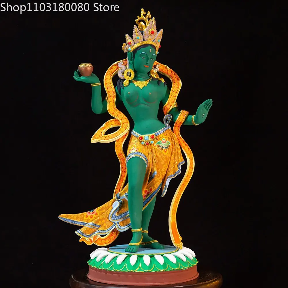 Copper Hand-Painting Four Great Dakini buddha statue Nepal Tibet goddess statue sculpture Large size,66cm