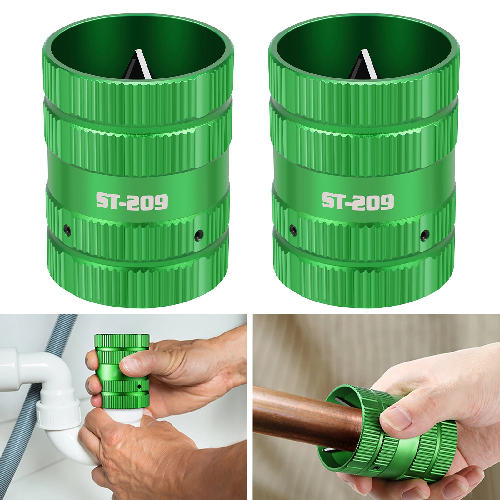 

1/2 Pcs Pipe Reamer Tool Copper Pipe Reamer PVC Deburring Tools Plumbing Reamer Deburring Tool for 1/4inch to 1-5/8inch Pipes