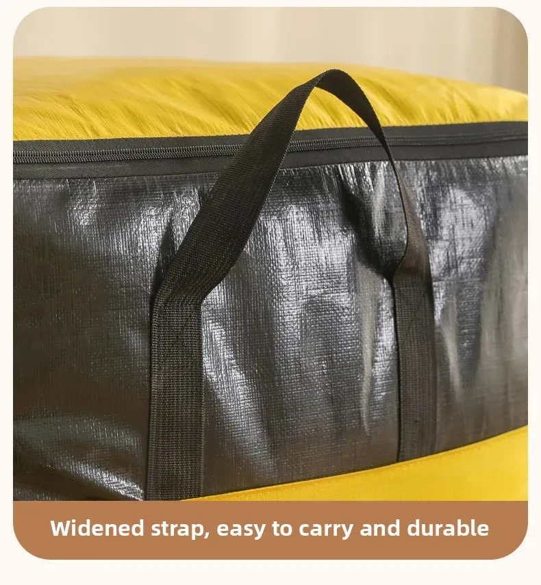Umzugstasche mit großem Fassungsvermögen, verdickte, umweltfreundliche Gepäcktasche, wasserdichte gewebte Tasche, Aufbewahrungstasche, verschleißfeste Tasche – Detail 14