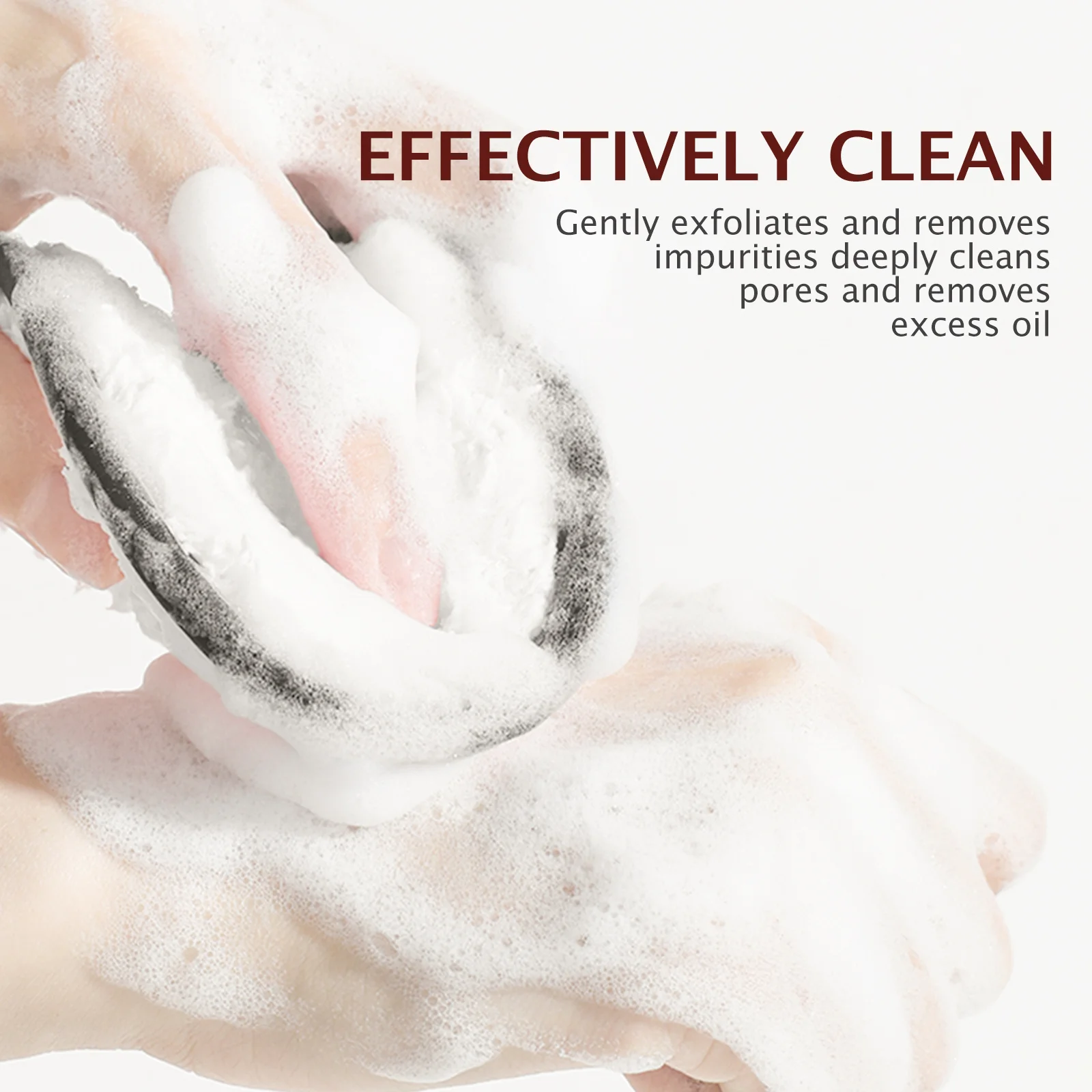 6 個のフェイススキンケアパフ優しい角質除去フェイシャルクリーニングスポンジディープポアクレンジングオイルコントロールメイクアップ除去パフフェイス