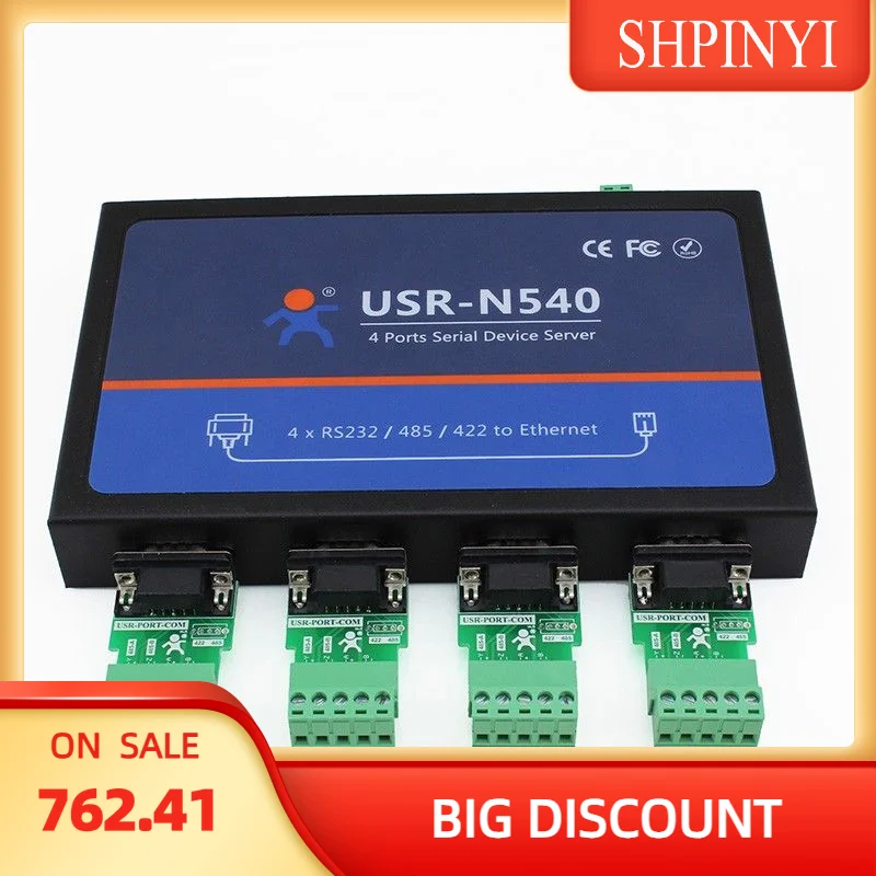 

USR-N540 Сервер последовательных устройств RS232 RS485 RS422 Ethernet-конвертер
