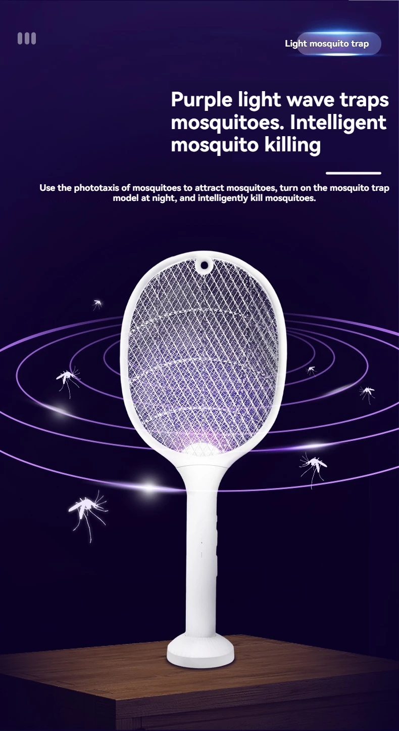 2-in-1 Intelligenter Insektenvernichter mit USB-Aufladestation, Mückenfalle & Fliegenfänger, 3-Schicht-Sicherheitsnetz, für Zuhause/Terrasse/Camping – Detail 9