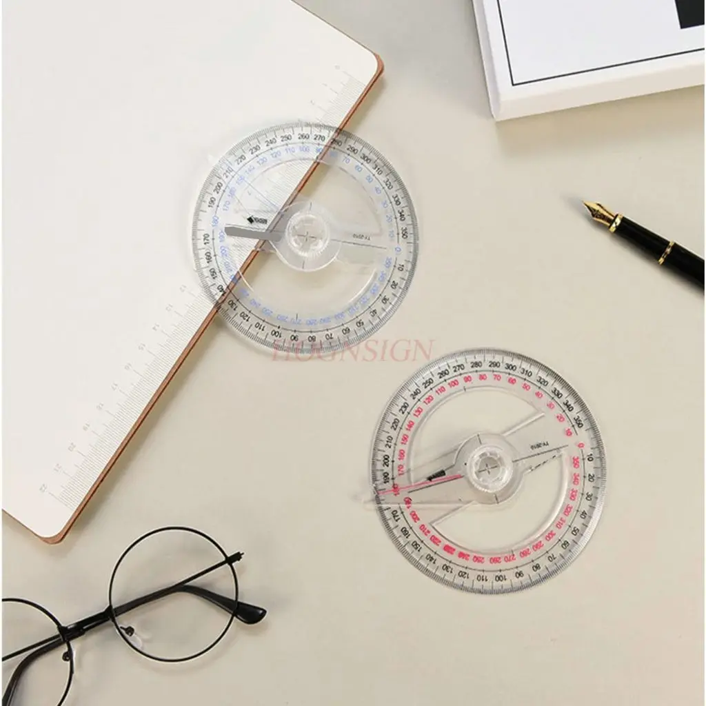 1pcs Primary school multifunctional protractor