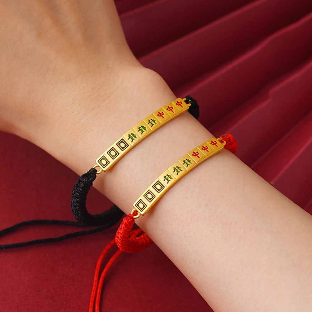 Chinese Style Bracelet Handmade Bracelets Embroidery Jewelry Lucky Red Woven Rope Miss