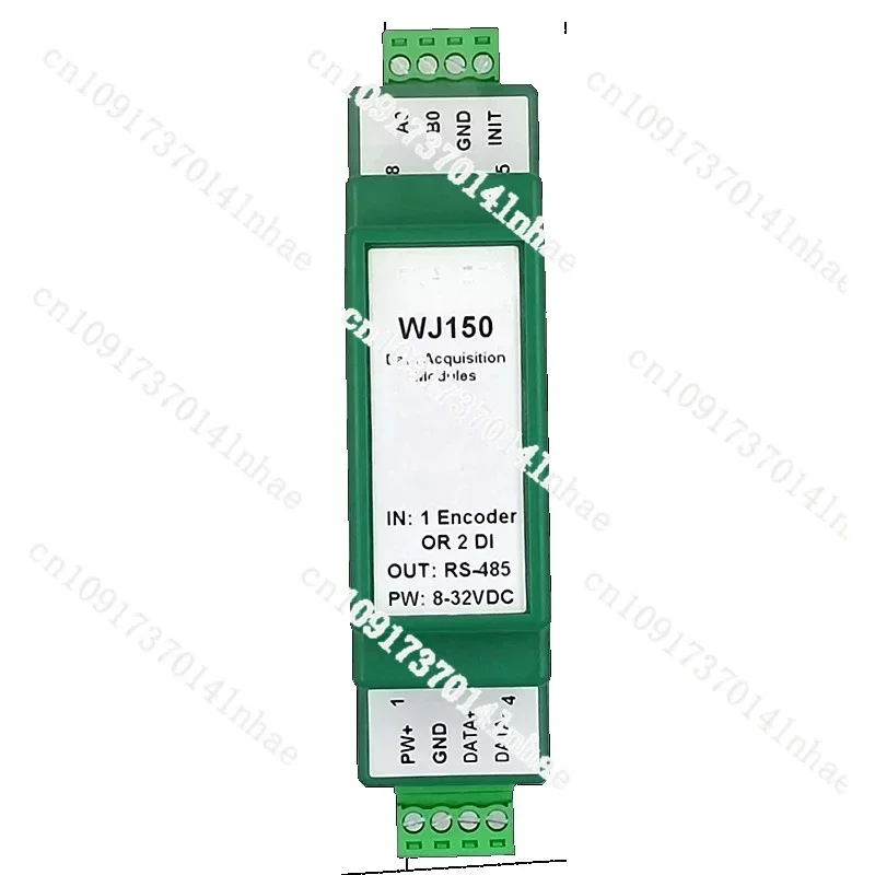 WJ150-485 1 Way Encoder Pulse Signal Counter or 2 Way DI High-speed Counter Modbus RTU Module
