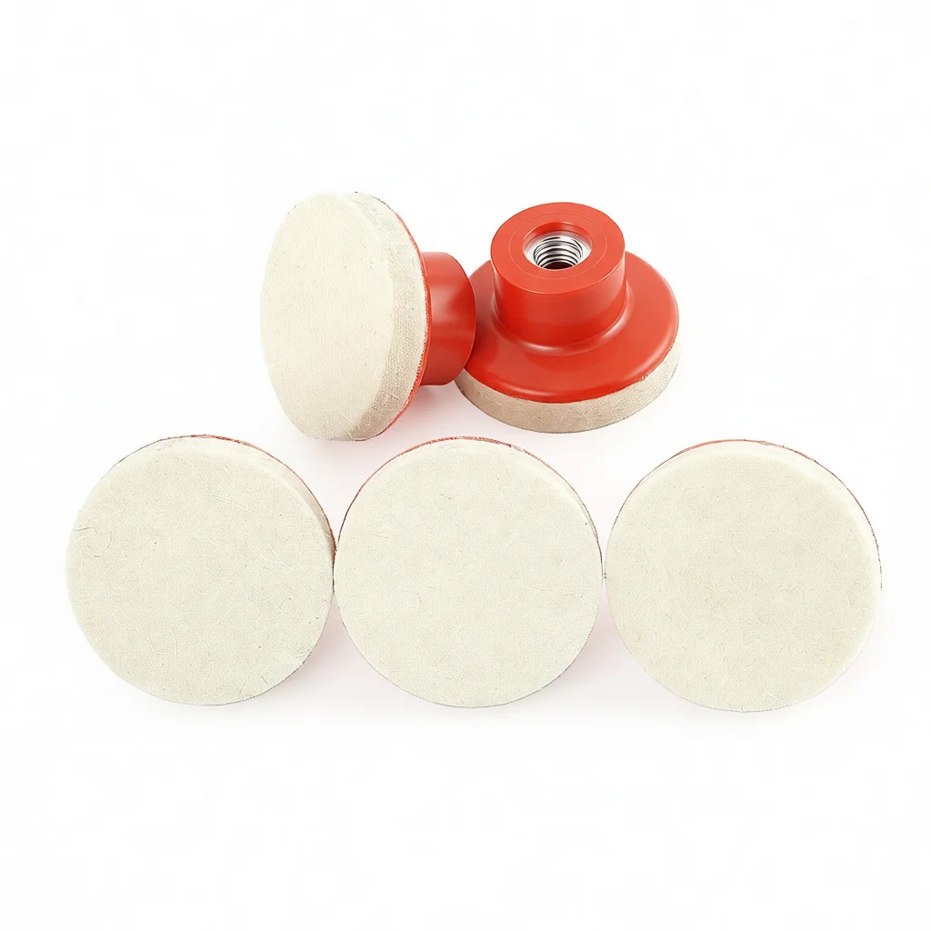 Wool Polishing Wheel Buffer Pad For Car Rim Restoration Marble Metal Glass Jade Ceramic Fine Surface Grinding Tool Accessory