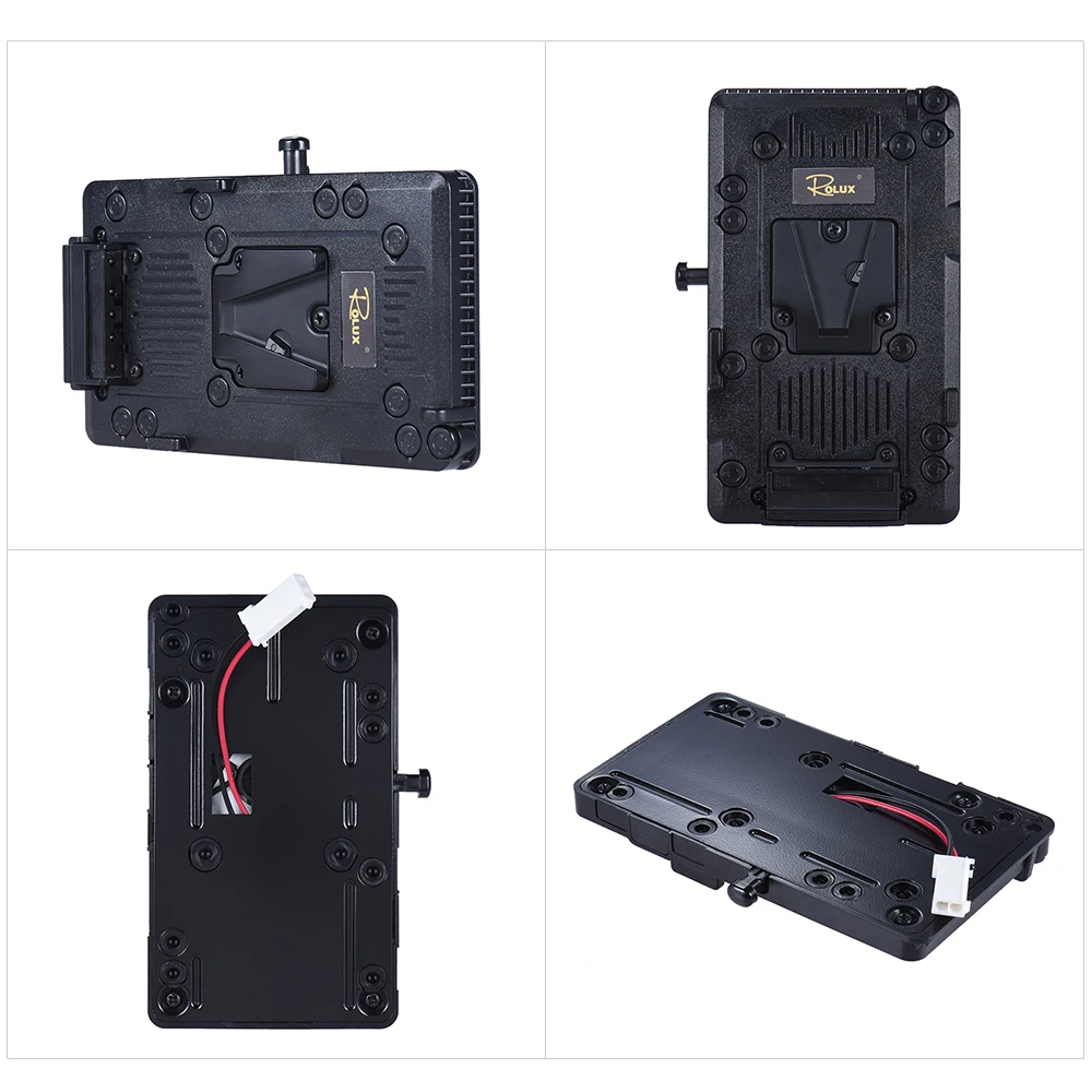 ROLUX RL-IS2 V-mount V-lock DIY Power Supply Battery Plate for Sony BMCC BMPCC Camcorder Monitor LED Video Light