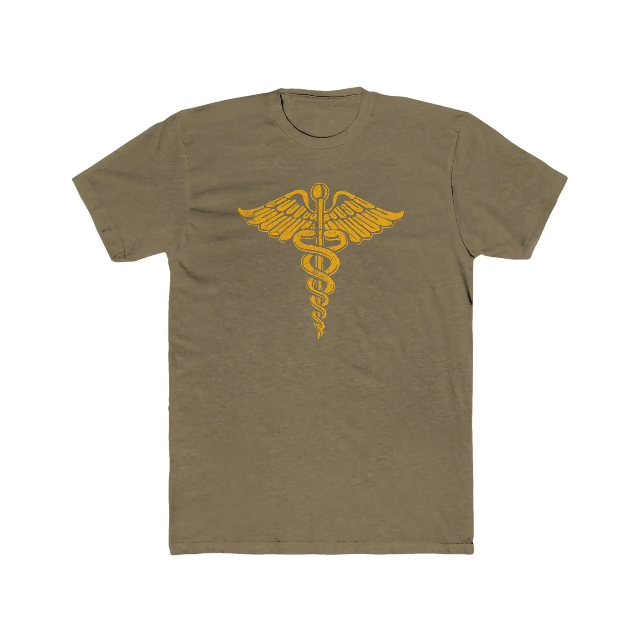 Caduceus Vintage Look T Shirt Heathered 50 Blend