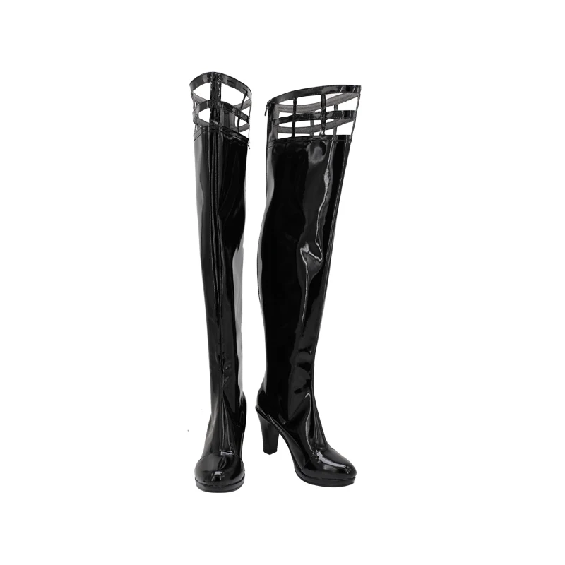 Yor Forger – bottes de Cosplay noires, chaussures de fête d'halloween pour femmes