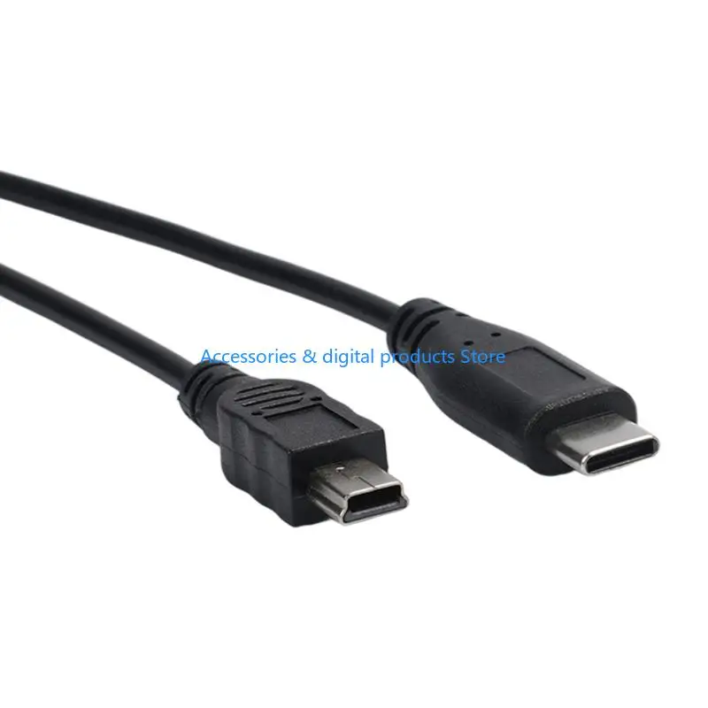 77JD Efficient Mini USB 5P Female To Mini USB 5P Male Charging Line For Double Device
