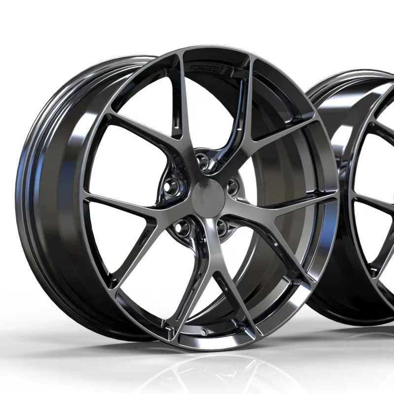 

18 Inch 5x120 6061t6 Aluminum Alloy 1 Piece Forged Black Chrome Wheel Rims Fit for 2018 BMW M1401 audi
