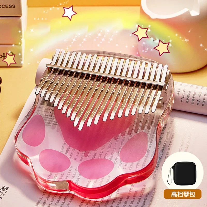 Transparent Crystal Thumb Piano 17 21 Key Acrylic Kalimba Mini Piano Keyboard Piano Keyboard Calimba Musical Instrument Gifts