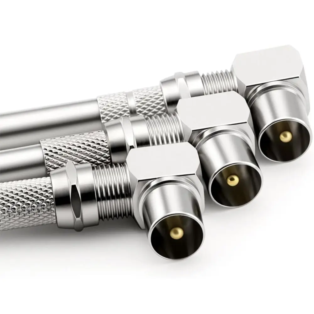 10Pcs 75 Ohm RG6 F Type Cable Connector Copper 75-5 F Type Coaxial Adapter Twist On Design Screw On Type