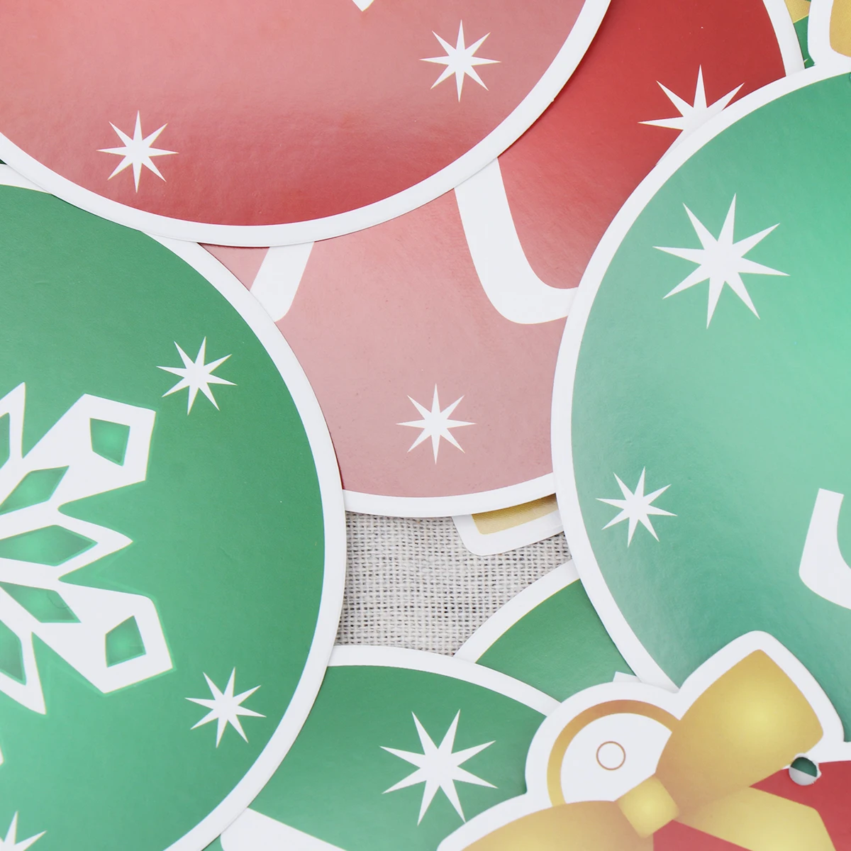 

Christmas Banner Round Merry Christmas Letter Hanging Paper Banner Pull Flag Party Decoration Indoor Outdoor Festive Party