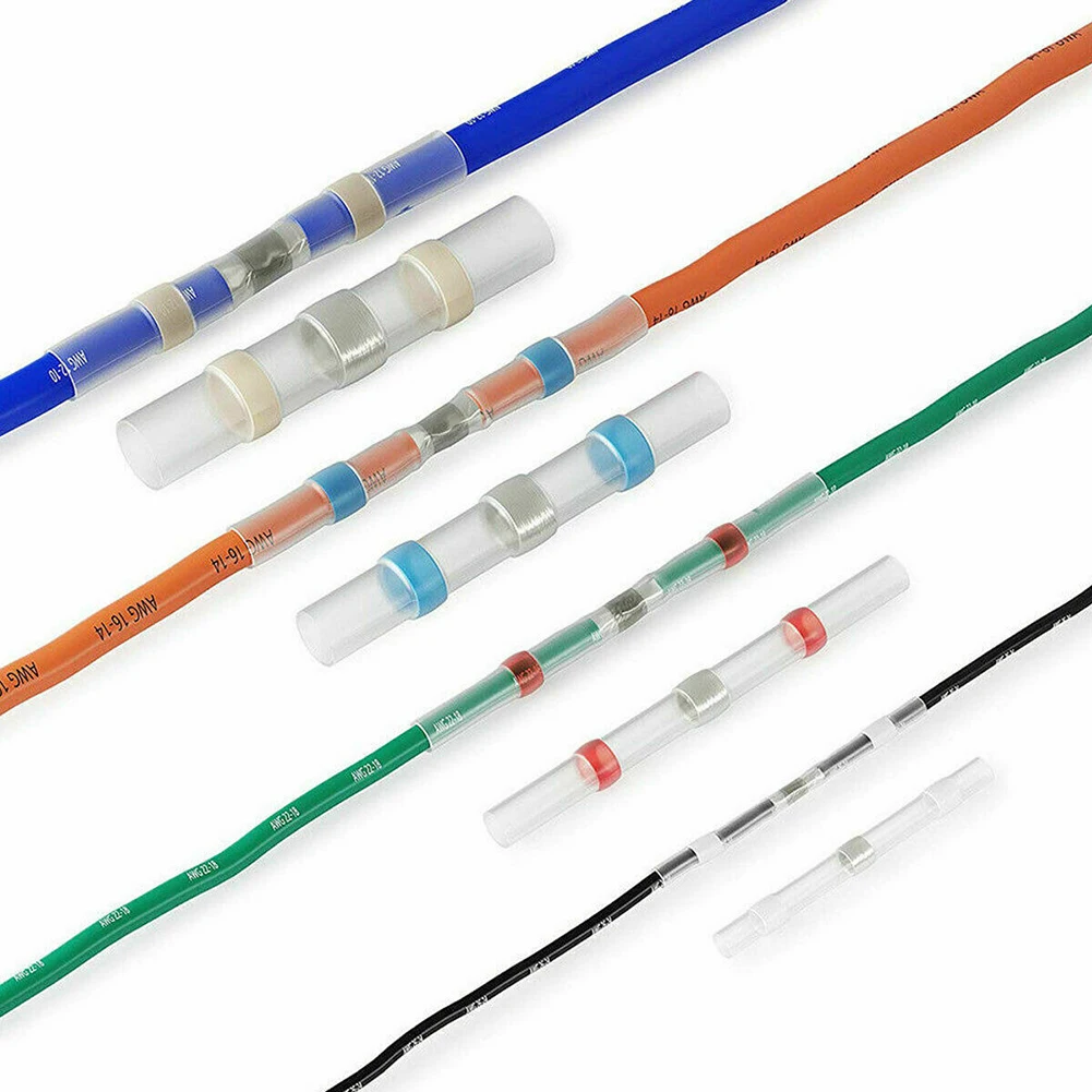 Kit de conectores de fio de vedação de solda impermeável, tubo termorretrátil, conectores isolados, 400pcs
