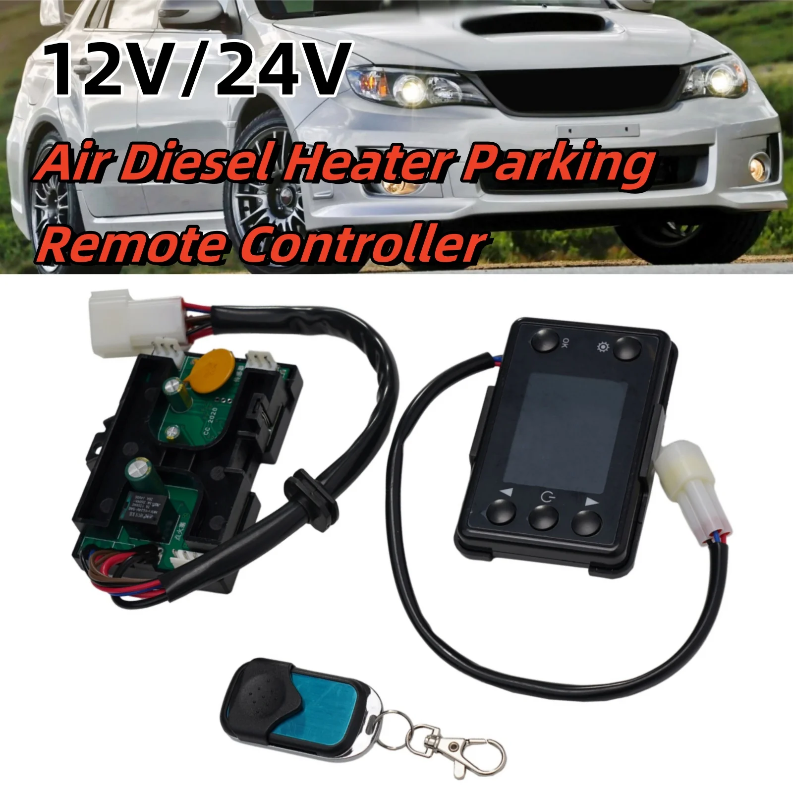 4 Button Air Diesel Heater Parking Remote Controller LCD Switch Remote Mother Board For 3KW 5KW 8KW Air Diesel Parking Heater