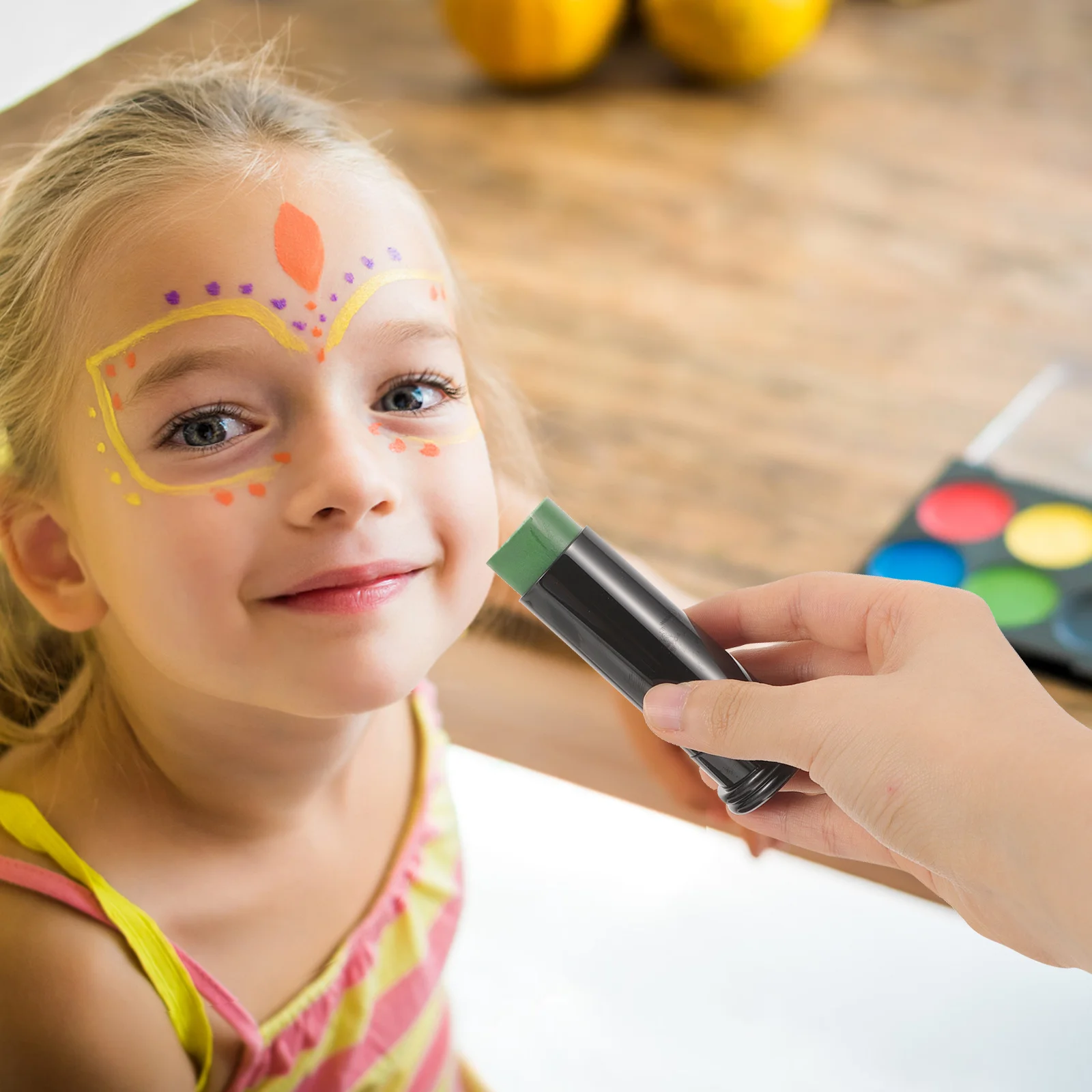 3Pcs Face Paint Sticks Portable Lightweight Face Painting Tools for Halloween Cosplay Sports Events Body Paint for Adults