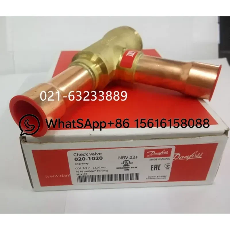 Danfoss NRV22 NRV28 NRV35 NRV42 S Check Valve 020-1021 Air Conditioning Refrigeration Non Return Valve HVAC Parts Complete Model