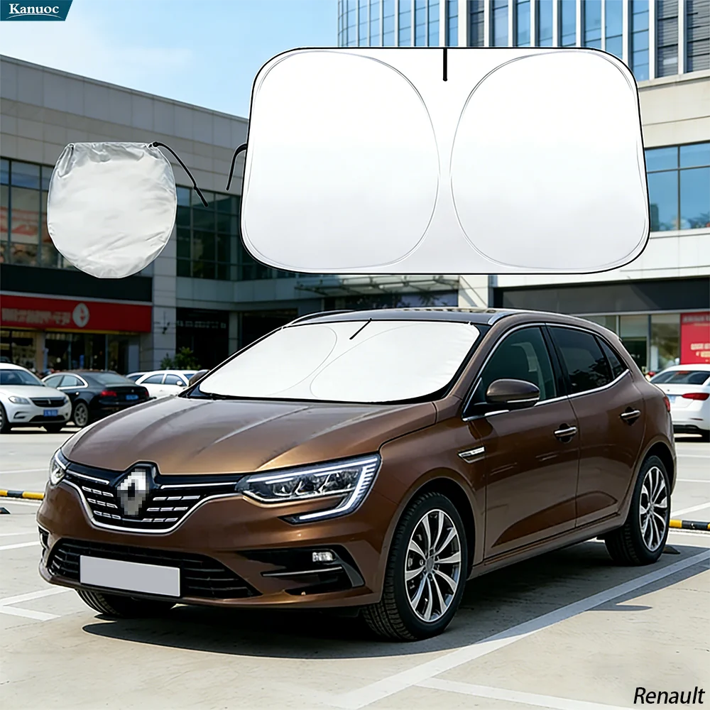 

Windshield Sun Shade For Renault Megane 2 3 4 2015-2021 Car Sunshade Sun Visor Protector Foldable Blocks UV Rays