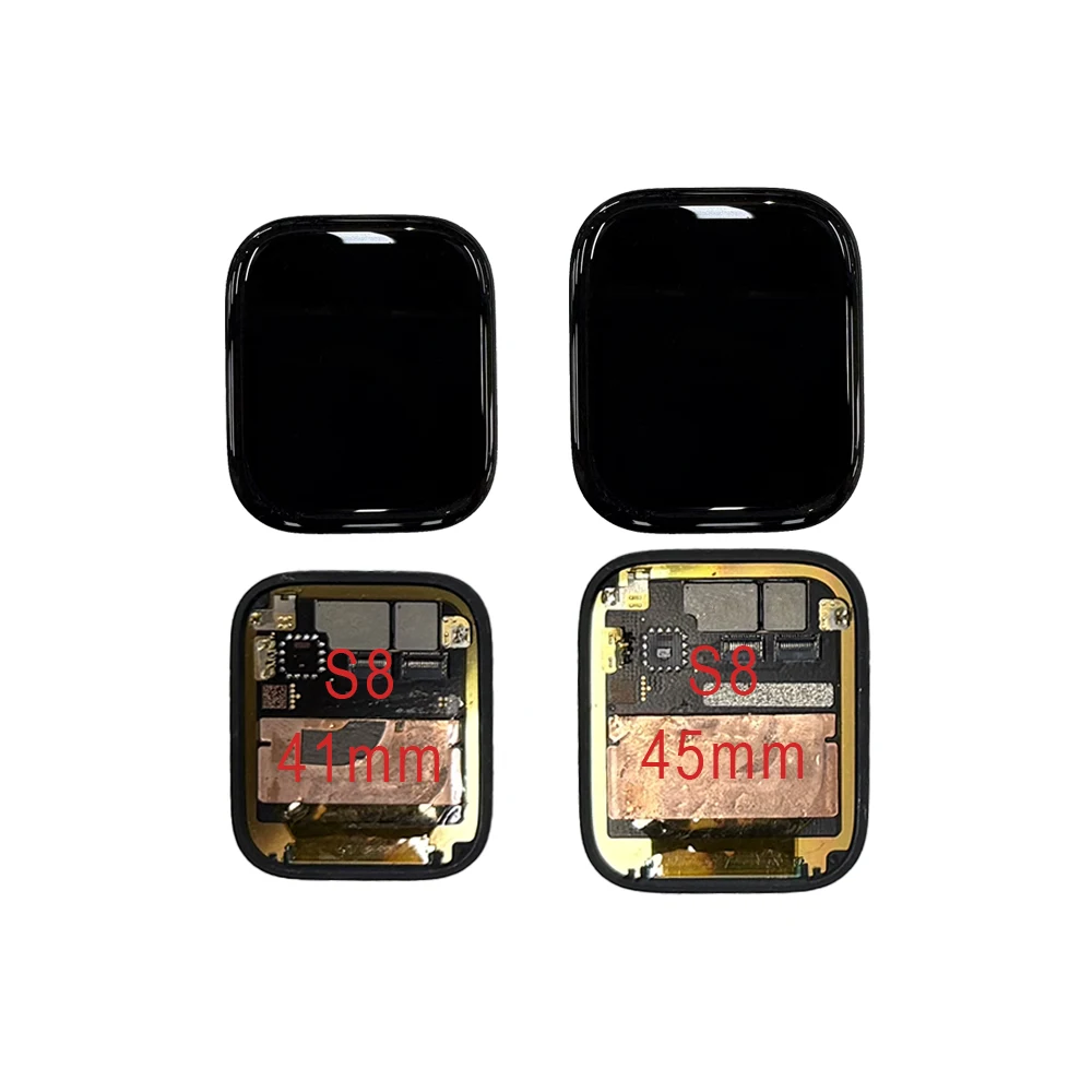 41mm 45mm LCD Touch Screen Digitizer For iWatch Series 8/9 S8/S9 Display With Tape & Repair Tools