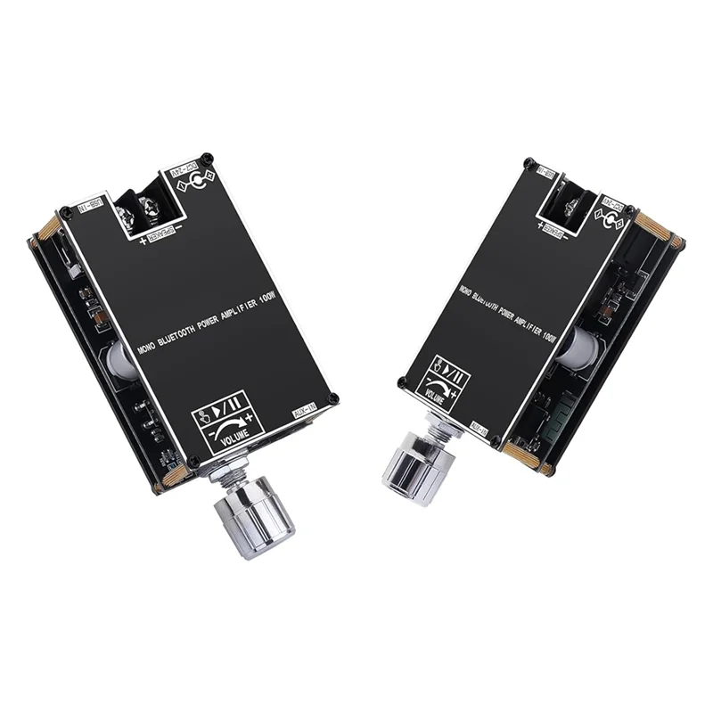 

AA08-1001B Bluetooth Amplifier Board–2Pack 100W Mono AMP Mini Audio Power Amplifier Module With Box Matching