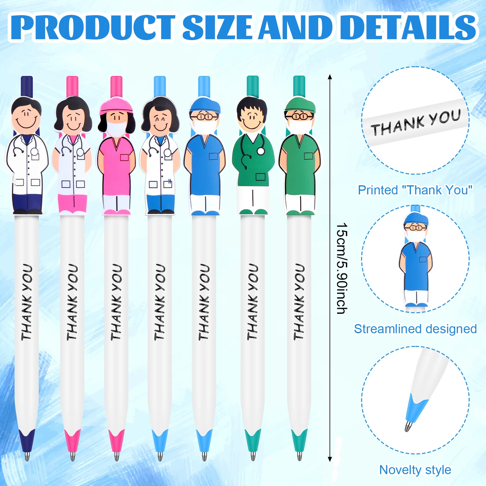 New 42 Pcs Nursing Pens Thank You Gifts For Colleague Inspirational Doctor Nurse Ballpoint Pen Assistant Nurse Thank You Pen