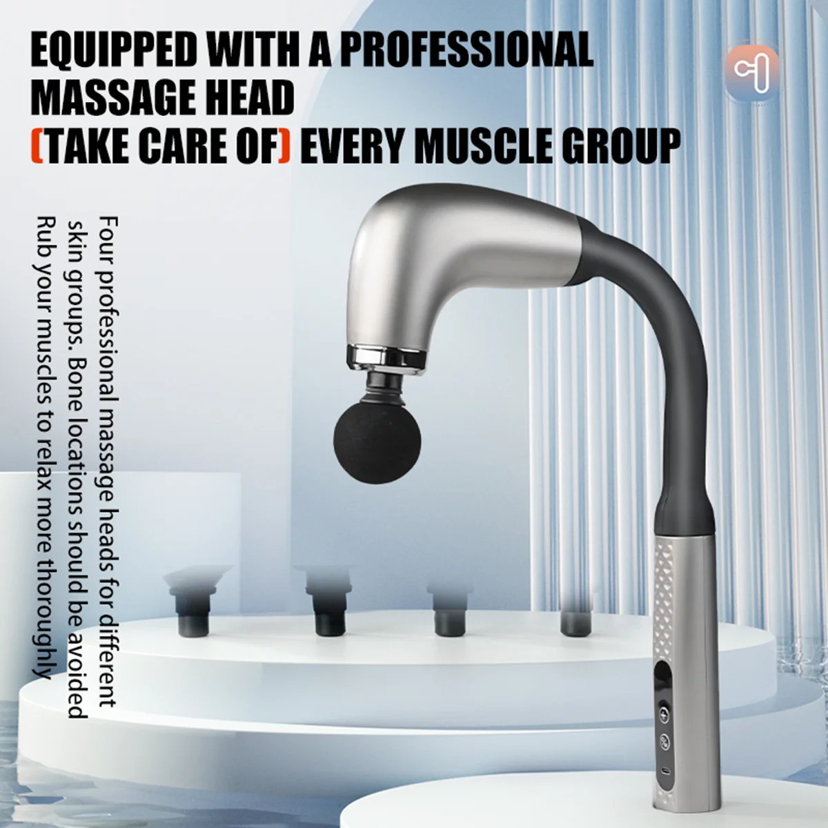 Electric Fascia Gun Massager Body Relaxation Trigger Point Massage Machine for Fitness Hammer Home Handheld Hammer