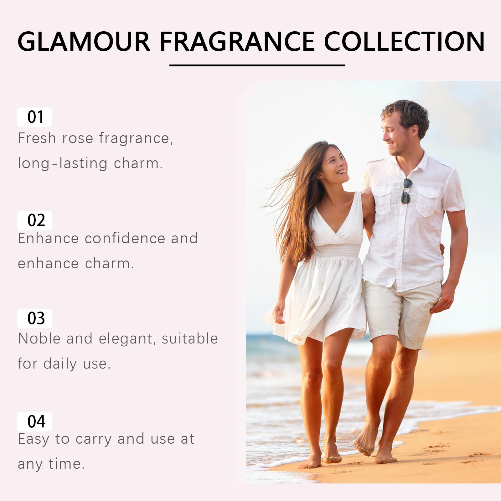 Sexuellement de séduction de parfum de rose durable pour femmes, parfum de phéromone de Cologne, tentation sexy, rencontre et flirt, 7.0