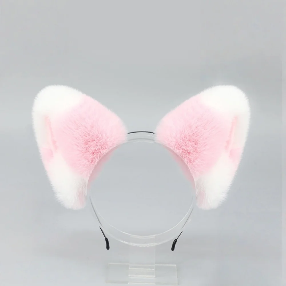 ที่คาดผมหูแมวแบบอนิเมะน่ารัก ขนปุย สำหรับผู้หญิง ชุดฮาโลวีน แฟชั่นงานปาร์ตี้ คอสเพลย์สำหรับผู้หญิง