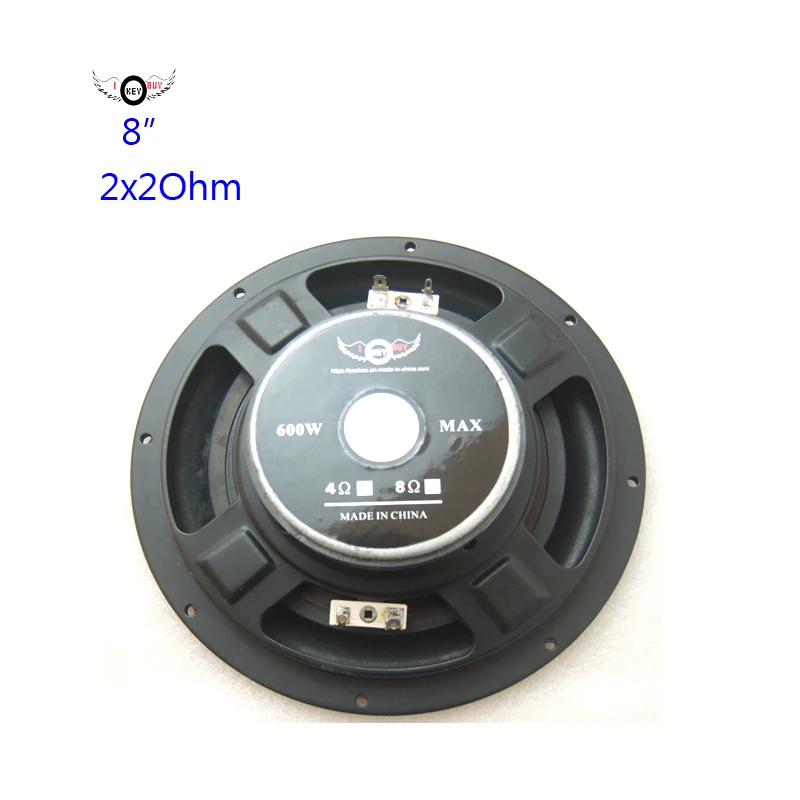 

I Key Buy 1 pc 8 Inch 2 Ohm Ultra-thin Woofer Aluminum Cone Rubber Edge Bass Slim Speakers For Universal Car