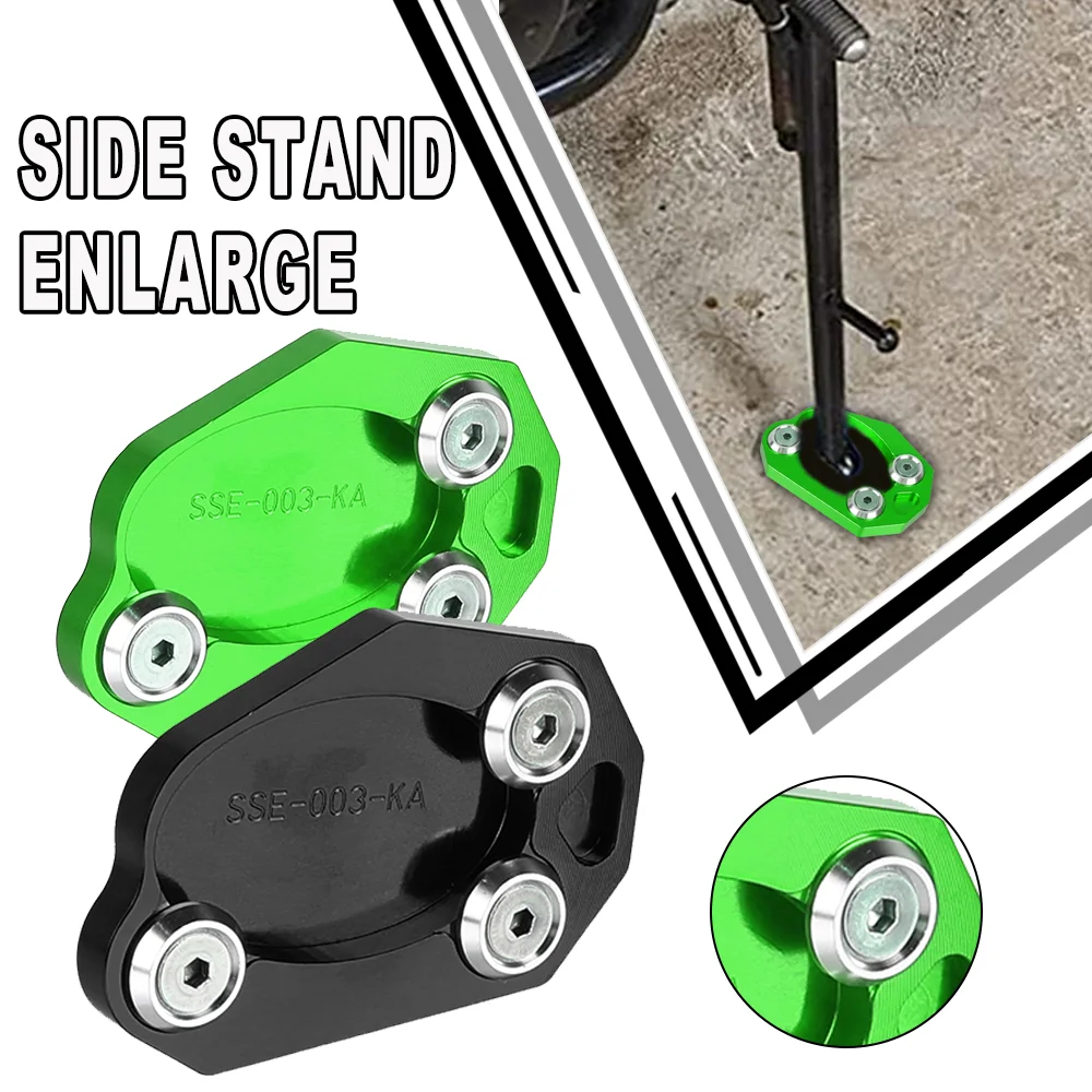 

Motorcycle FOR Kawasaki Z800/ Z1000 1000SX NINJA 400/650 ZX10R ZX6R J300 Side Stand Enlarger Kickstand Extension Pad Accessories