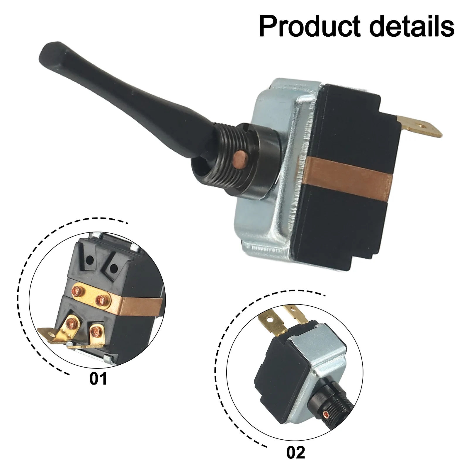 For Kenworth Headlight For Toggle Switch with 2-Pin Configuration Matching OEM Reference Numbers D66053204 K301-196 8946K927