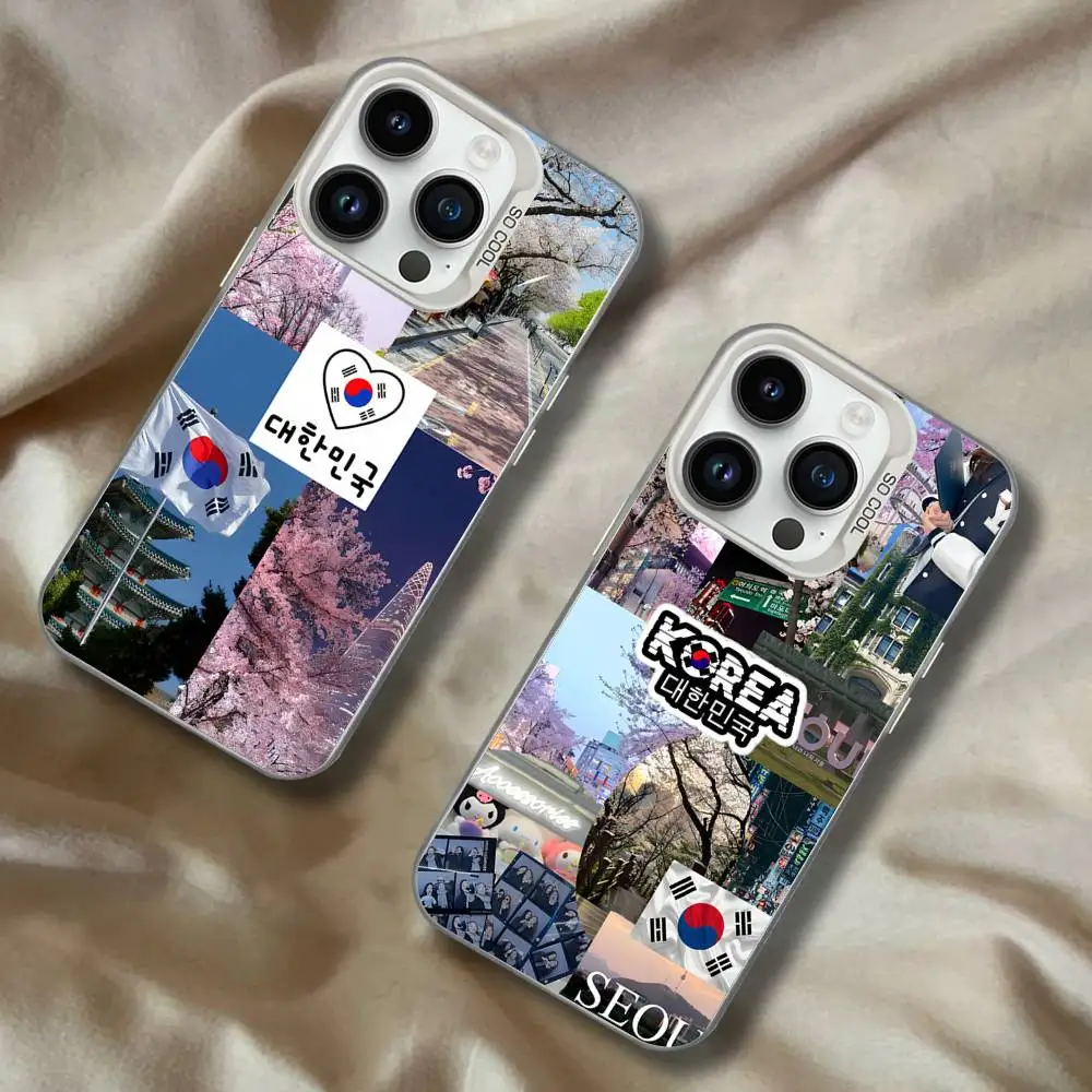 

South Korea SEOUL Travel For iPhone 17,16,15,14,13,12,11,Mini,Pro,E,SE4,XS,MAX White Candy Matte Cover