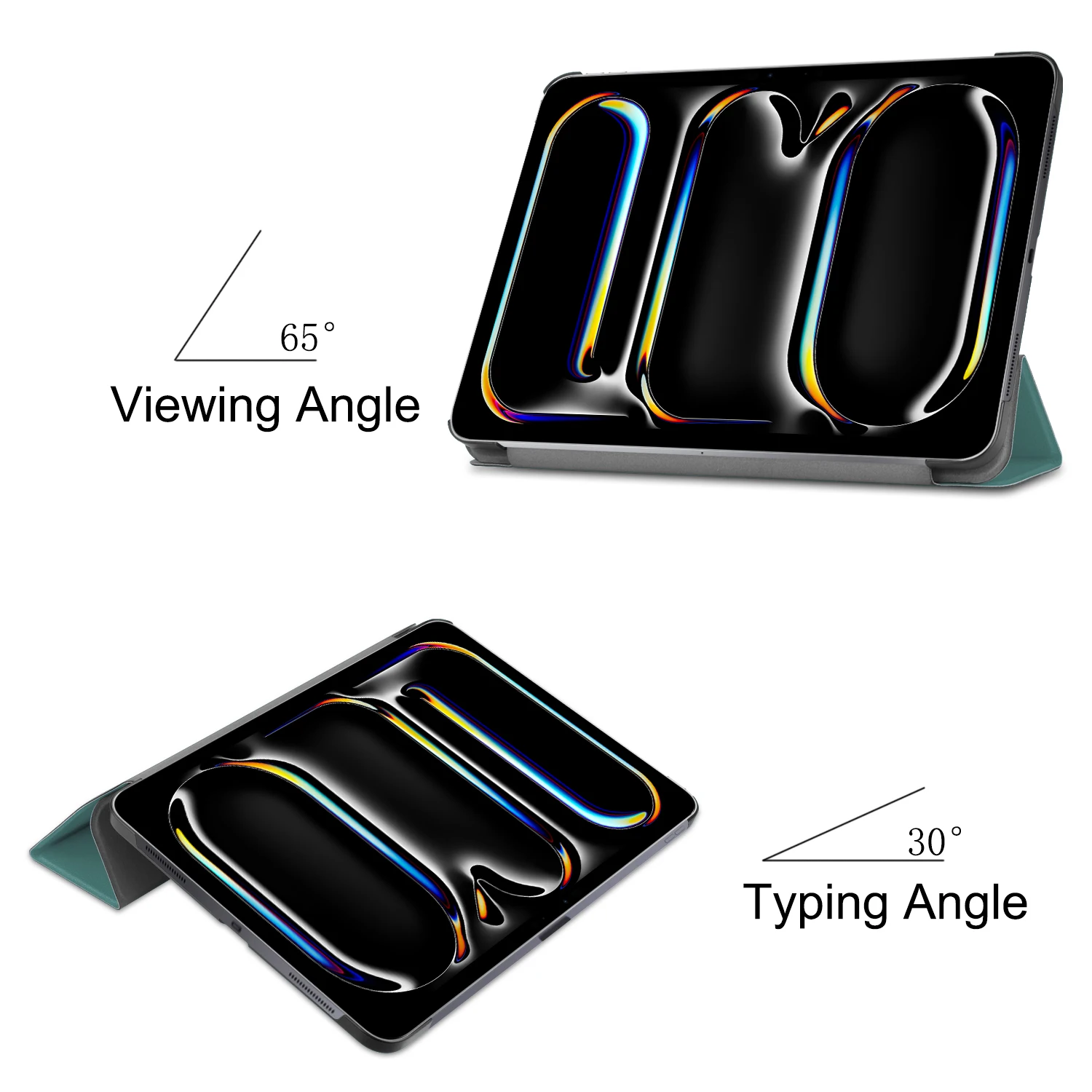 For Apple iPad Pro 11 inch 2024 Ultra-thin Flip Leather Case Shockproof CanFold Stand Protective Tablet Cover