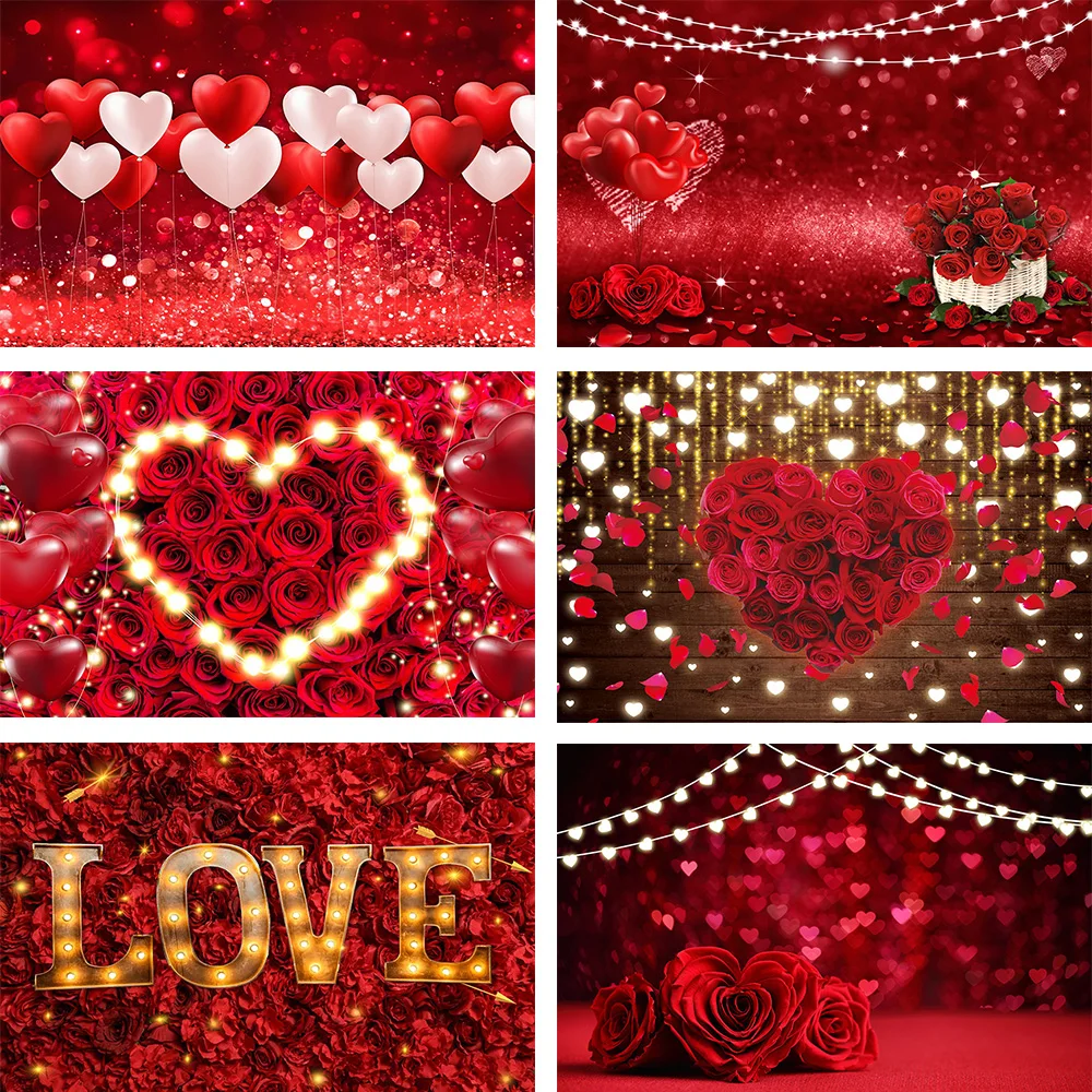 Mehoving Latar Belakang Dekorasi Hari Valentine Cinta Mawar Fotografi Latar Belakang Proposal Pernikahan Poster Foto Studio Photophone