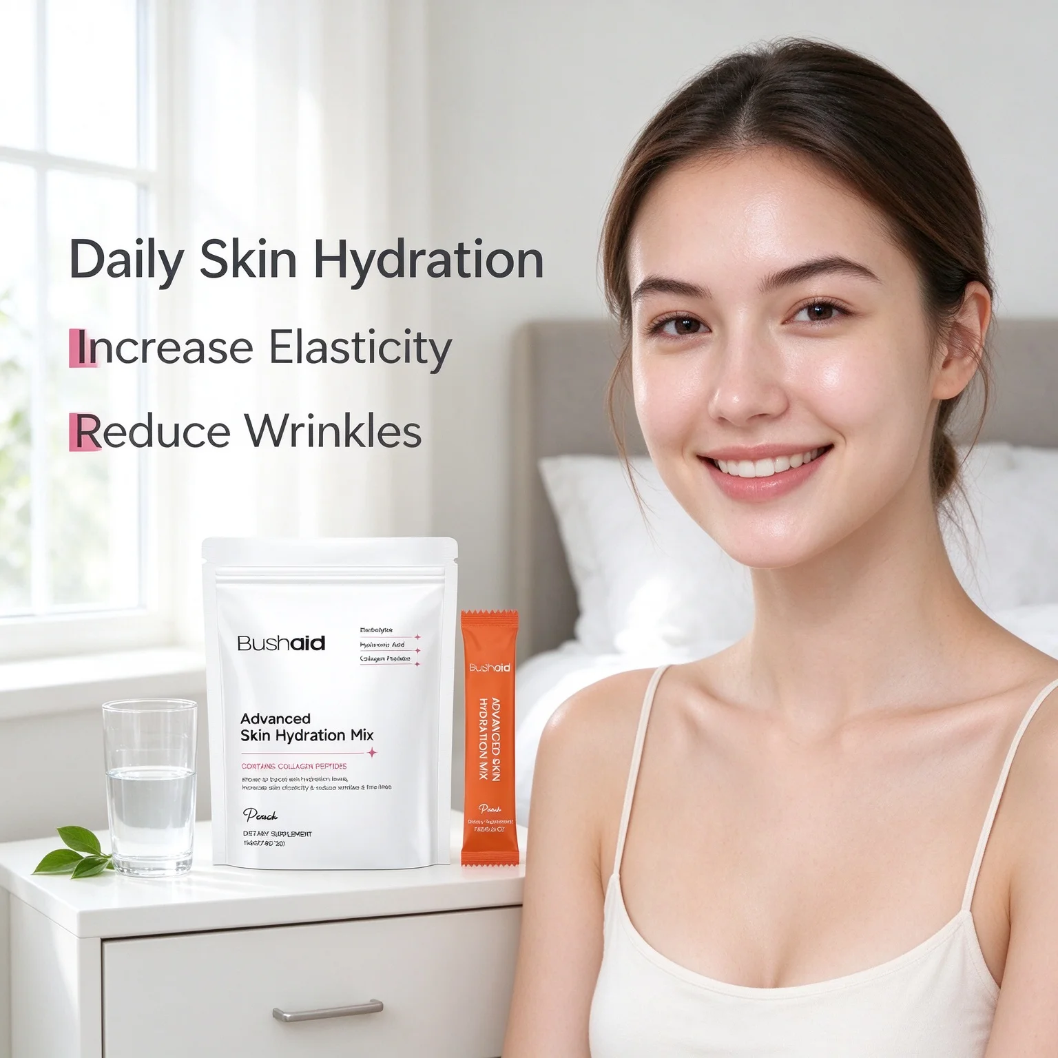 Oral Skin Hydration Liquid Supplement Improve Skin Elasticity Anti Wrinkle Reduce Fine Line Deep Moisture Beauty Drink For Women