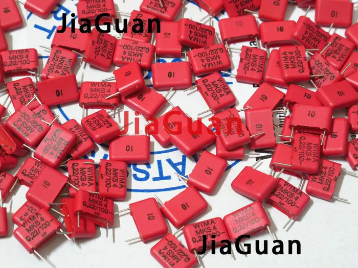 

10PCS RED WIMA MKS4D032203C MKS4 0.22UF 100V 220NF PCM10 original new MKS-4 224/100V P10mm audio 224 hot sale