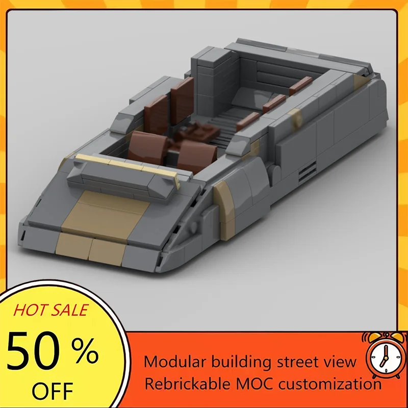 

316PCS Popular Space War Movie Model MOC Building Bricks Flatbed Speeder Modular Technology Gifts Holiday Assemble Children Toy
