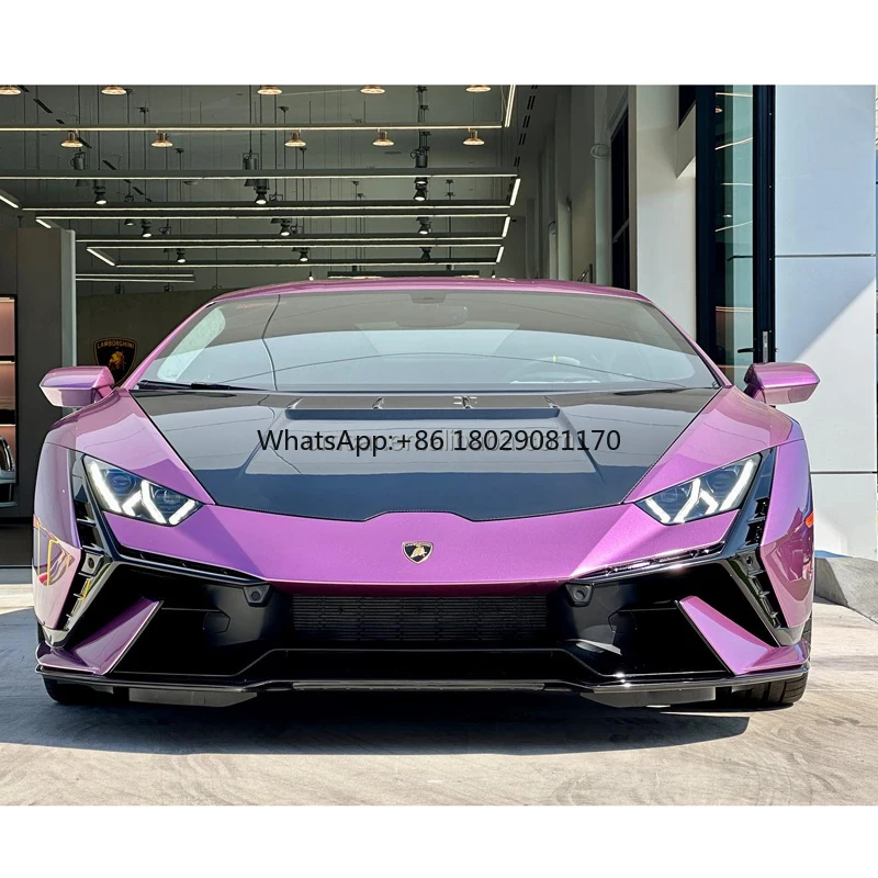 Aksesori Mobil untuk Huracan Dry Carbon Fiber Tecnica Style kap depan kap mesin Cover untuk Lambor Huracan Evo LP610-LP580