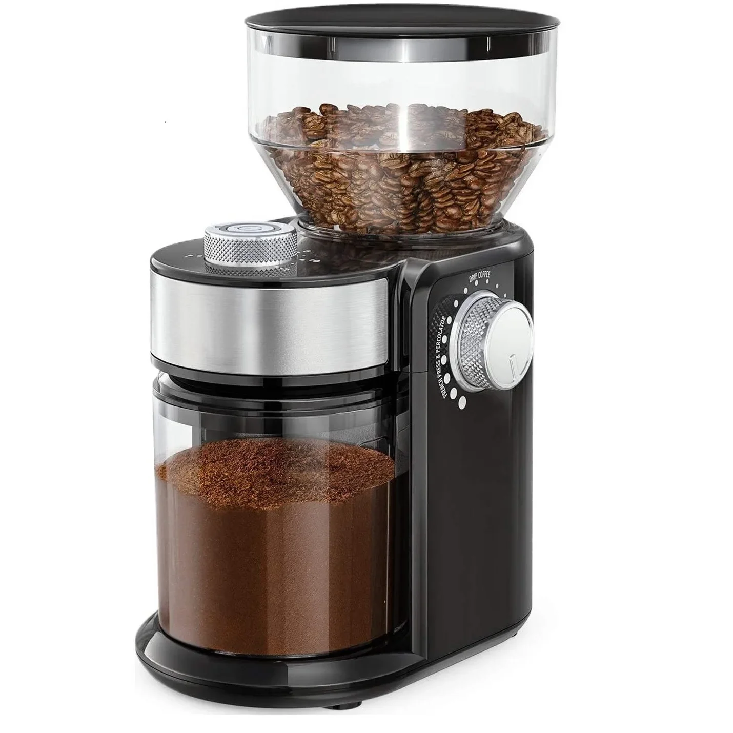 

Coffee Grinder Burr Electric Automatic Coffee Bean Grinder Digital Timer Display For Espresso,Drip French Press,Black 타임모어 나노