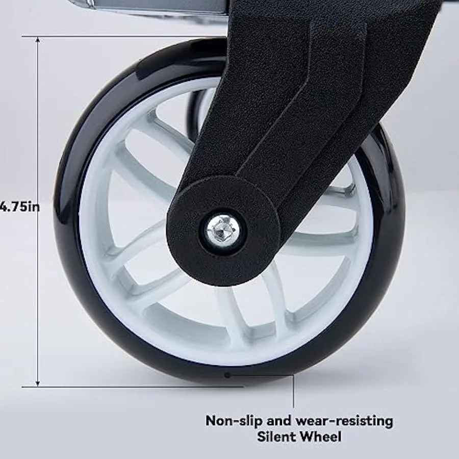 Opvouwbare steekwagen en dolly, aluminium draagbare kar met een capaciteit van 165 lb, opvouwbare 2-wielige dolly met telescopisch handvat