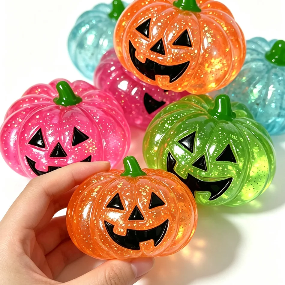 Halloween Squeeze Ball Kids Halloween Party Favors Trick or Treat Gift Birthday Goodie Fillers Stress Relief Sensory Toy