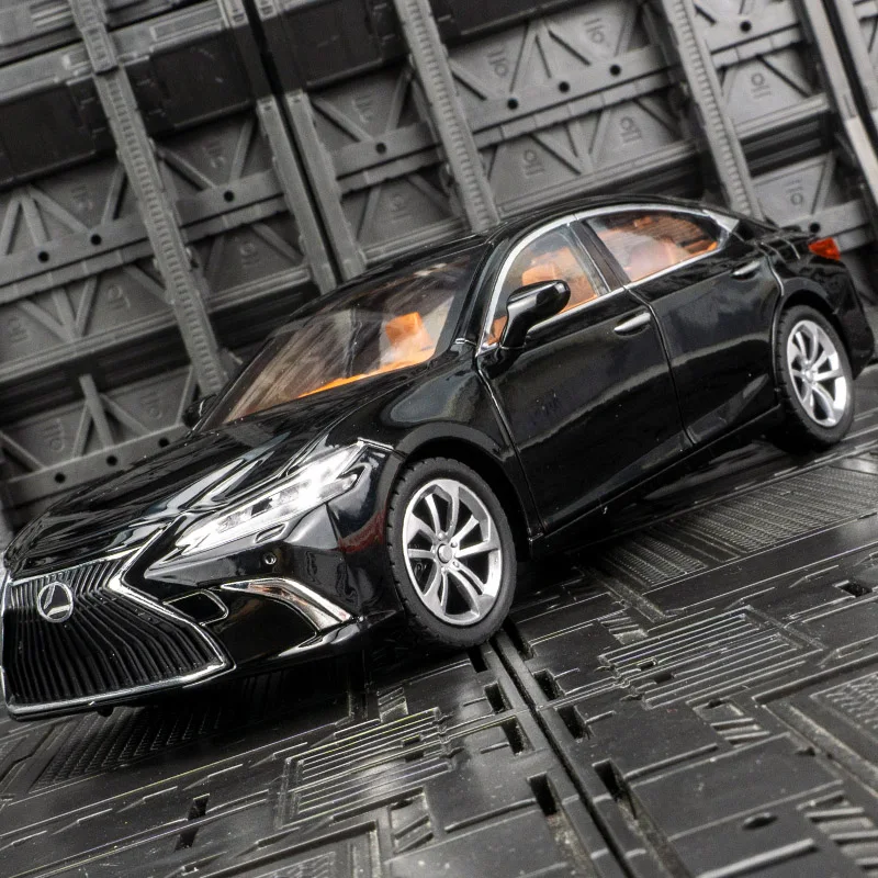 1:24 Lexus ES300H liga modelo de carro ornamento coleção metal brinquedos elétricos infantis, portas e capô do motor, porta-malas podem ser abertas