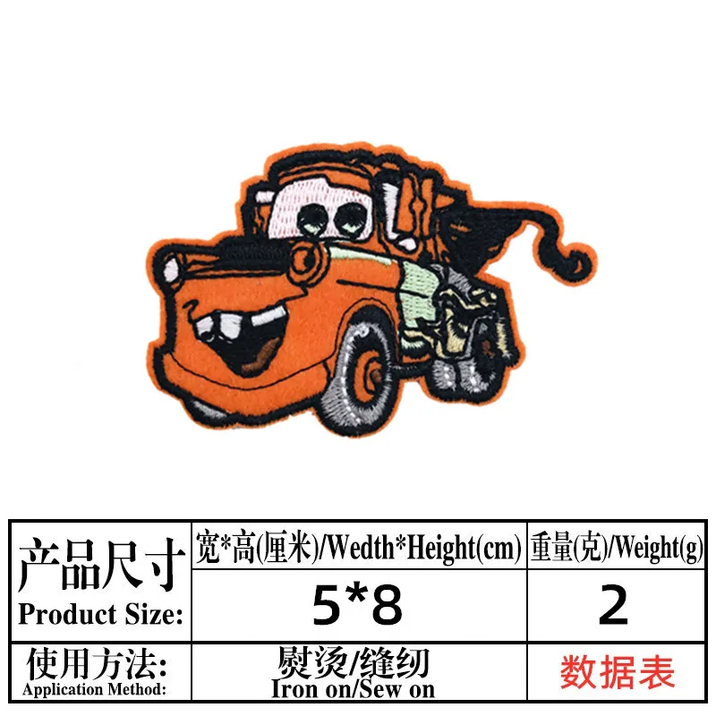 16Pcs/Set Cartoon Embroidery Patch Engineering Vehicles Car excavator Iron on Embroidered Child Jeans Clothes Applique