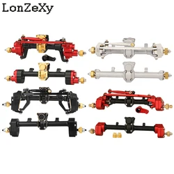 Metalowy mosiężny portalowy prosty przedni tylna oś do 1/24 RC SCX24 gąsienicowy zasuwka samochodowa 90081 C10 JLU JEEP Gladiator części zamienne