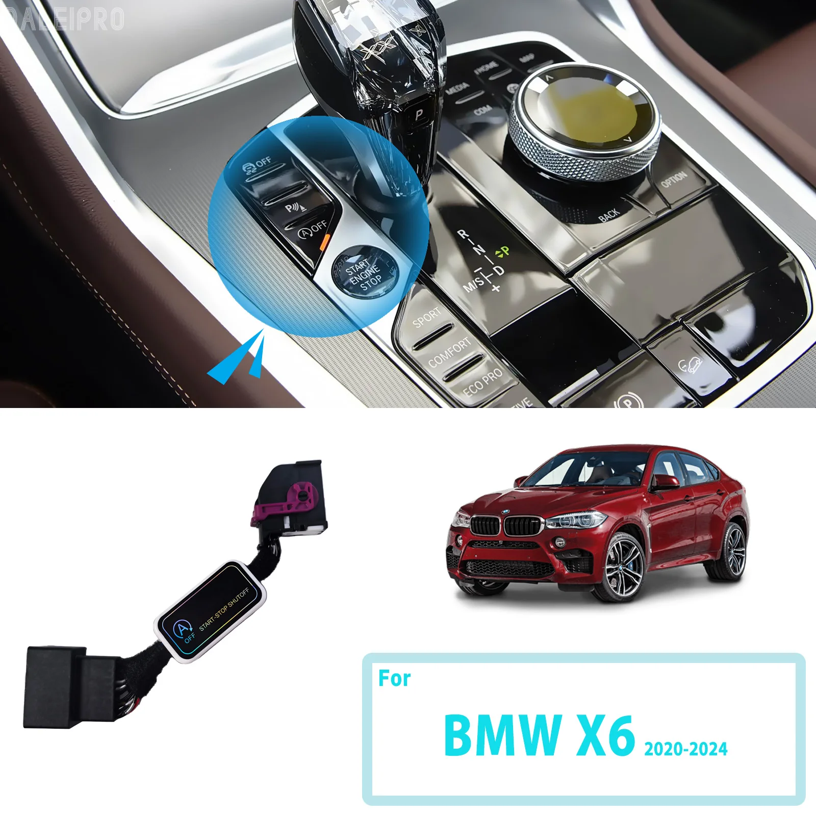 

For BMW X6 G06 2020 2021 2022-2024 Automatic Stop Start Engine System Disable Smart Shut Down Car Auto Start Stop Eliminator