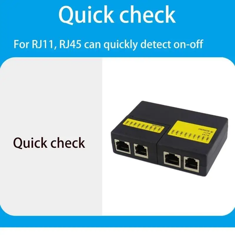 652F Mini Tester per cavi rete Rj45 CAT5 Lan Ethernet Tester Multifunzionale Strumento rete per telefono Tester